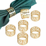 Elegant Stainless Steel Napkin Rings Set of 6 for Dining and Special Occasions Gold & Silver