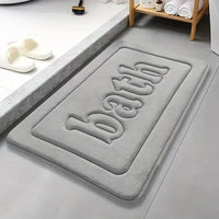 Embossed Thickened Polyester Non Slip Floor Mat Rugs