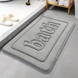 Embossed Thickened Polyester Non Slip Floor Mat Rugs