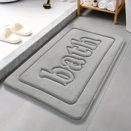 Embossed Thickened Polyester Non Slip Floor Mat Rugs