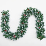 2.7M Green Plain Undecorated Christmas Garland – Flexible Pine Needle Garland