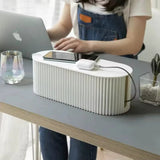Cable Storage Box Compact Organizer for Power Strips, Chargers, and Cords Cable organizer Cable Management