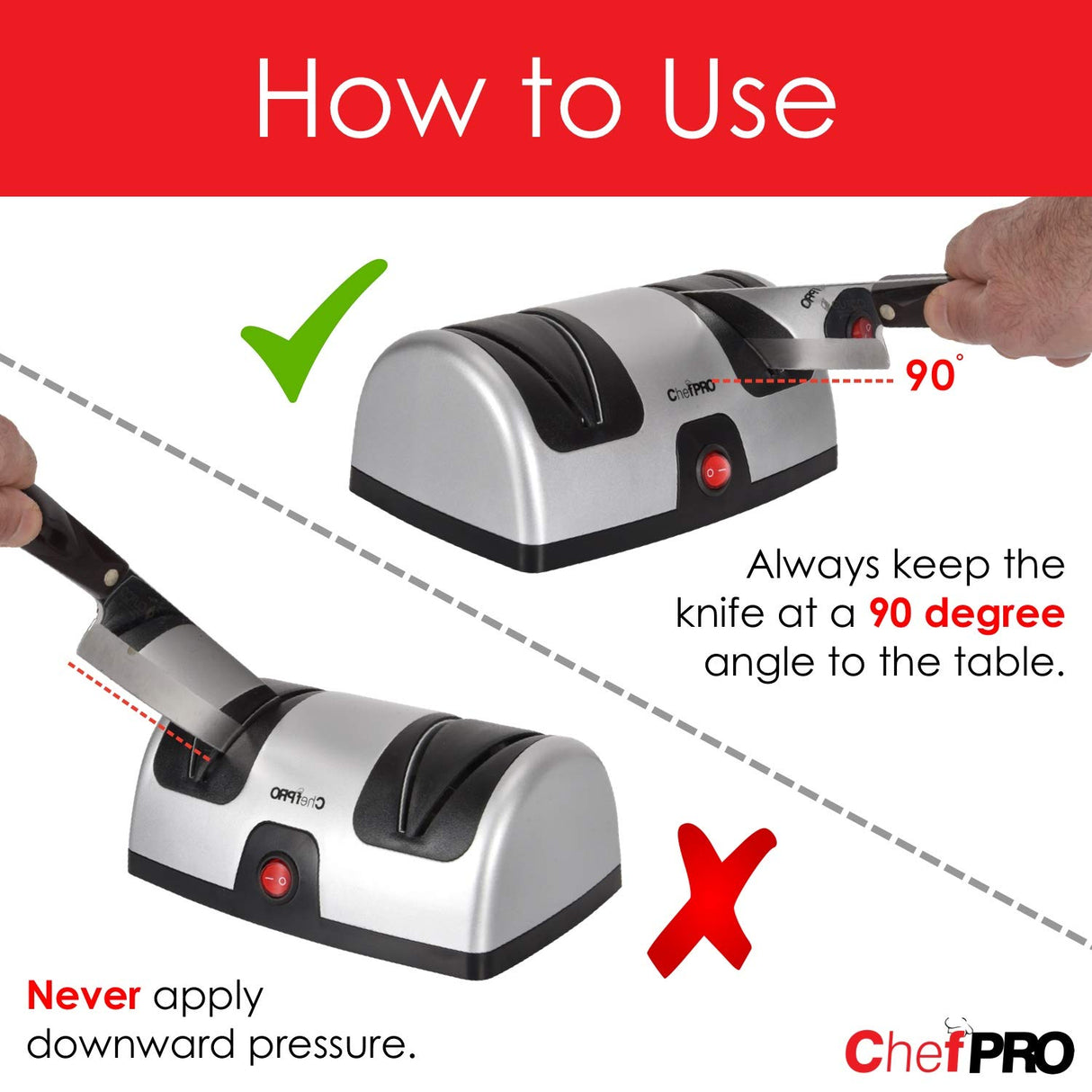 High Quality 4 Slot 2 Stage Electric Knife Sharpener Big Size