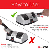 High Quality 4 Slot 2 Stage Electric Knife Sharpener Big Size