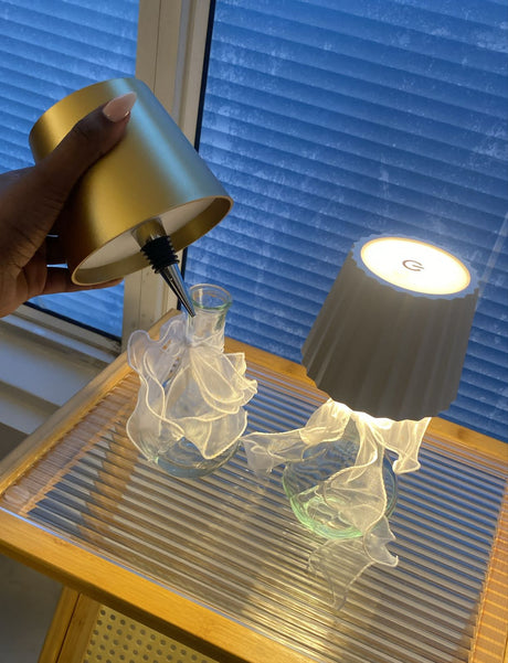 Wireless LED Bottle Lamp with Ribbon USB Rechargeable with 3 Lighting Modes