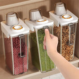 2000ml Airtight Cereal & Liquid Storage Container – Measuring Cup Lid & Leakproof Design- Furaha Finds Kenya