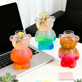 Bear Glass Cup & Straw Set(2 pcs) Tumblers