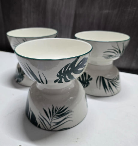 6pcs Ceramic Bowls Set in Elegant Finish- Furaha Finds Kenya