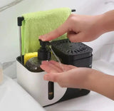 Kitchen Soap Dispenser With Rag Rack Soap & Lotion Dispensers