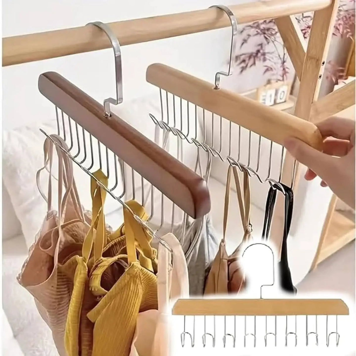 5 pc 360° Rotating Tie, Belt & Scarf Organizer Hanger