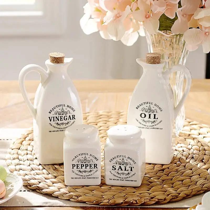 4 in 1 Cruet Jar Set Kitchen & Dining