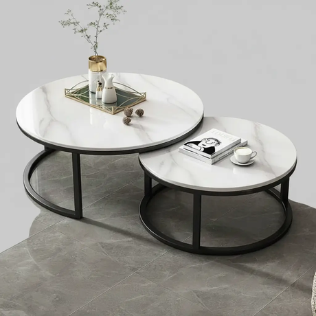 Marble Nesting Coffee Table Set Nesting table Nesting Tables