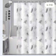 Shower Curtain with Hooks 180 x 200 cm Waterproof Bathroom Curtain