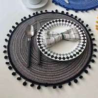6pcs Round Table Placemats Placemats Placemats