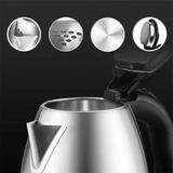 Furaha Finds 1.8L electric kettle 1500W fast boiling stainless steel and cordless glass kettle with auto shut off for home and office use.
