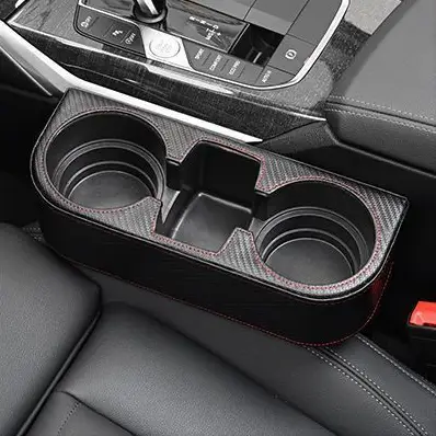 Car Cup Holder with Phone Holder And Leather cover Car Organizers