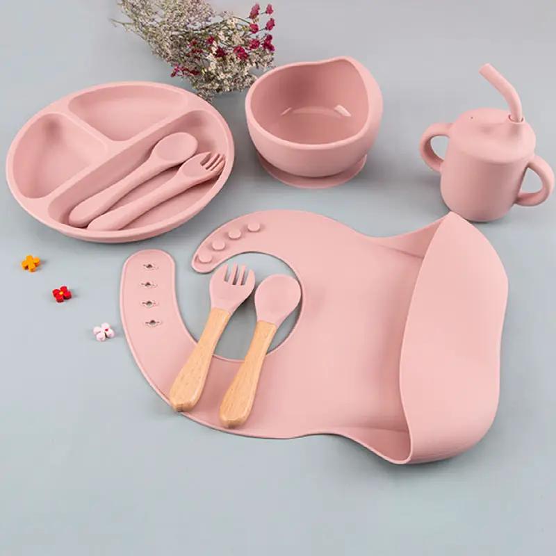 Eco Friendly Silicone Feeding Set For Babies BPA Free Baby & Kids Feeding Essentials