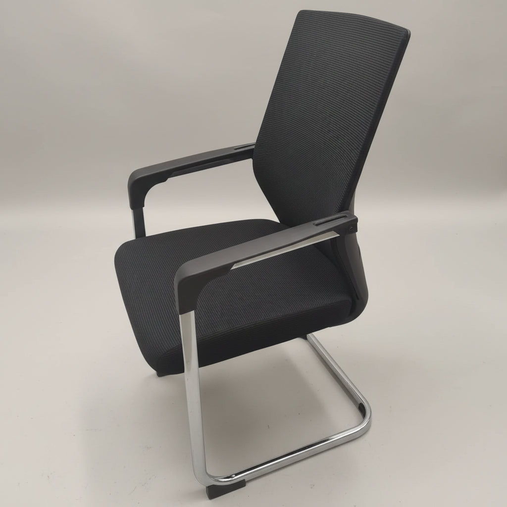 Black Mesh Visitor Office Chair Office chair Office Chairs