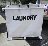 Foldable Laundry Basket Oxford Cloth with Aluminium Frame
