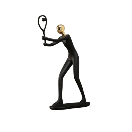 Furaha Finds Tennis Sculpture Ceramic Decor Piece
