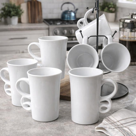 6pc Double Hand Long Mug Cups & Mugs Mugs