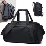 Waterproof Duffel Bag with Shoe Compartment and Backpack Straps