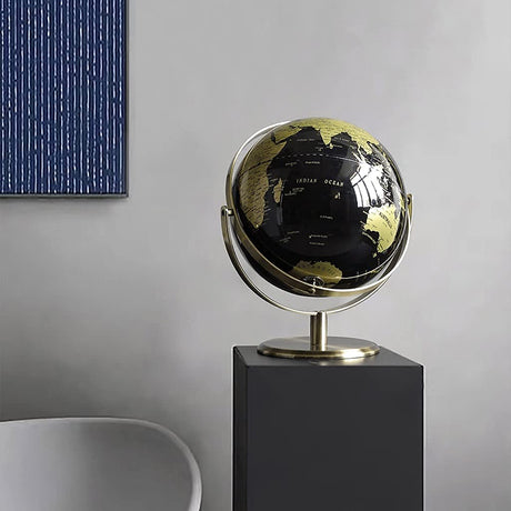 Rotating Globe World Map – Decorative Atlas in Multiple Sizes