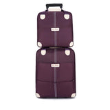 2-in-1 Waterproof Trolley Travel Suitcase Bag Set