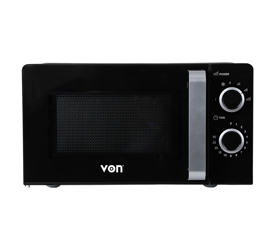 Von Solo Microwave 20L Manual Control, 6 Power Levels, VAMS-20MGX (12-Month Warranty)