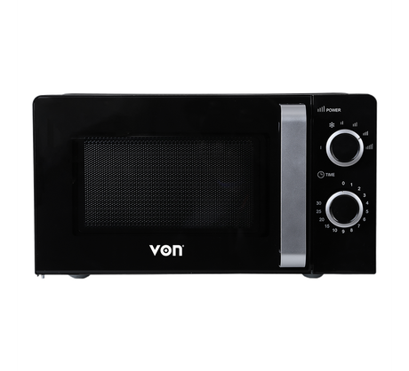 Von Solo Microwave 20L Manual Control, 6 Power Levels, VAMS-20MGX (12-Month Warranty)