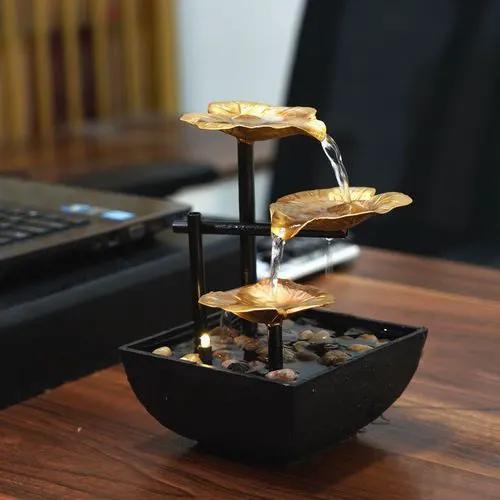 Golden Lotus Tabletop Fountain Tabletop fountain Fountains