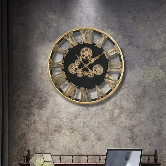 60cm Vintage Gear Wall Clock Wall clock Wall Clocks