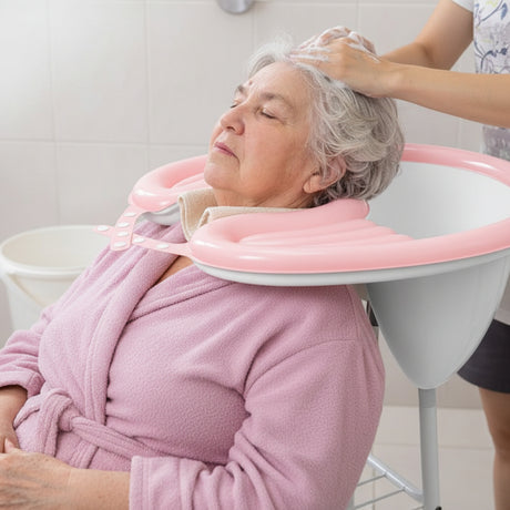 Inflatable Washing Basin for Bedridden Care, Kids & Home Hair Washing