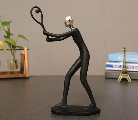 Furaha Finds Tennis Sculpture Ceramic Decor Piece
