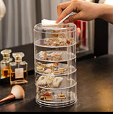 Acrylic Rotating Jewellery Holder Cosmetic Organizer Closet Organizers