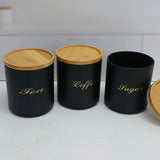 3 Piece Alloy Canister Set Canister set Storage & Organization