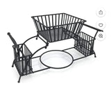 Stackable Tabletop Cutlery and Utensils Organizer Wrought Iron