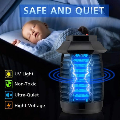 Electric Mosquito Killer UV Machine – Ultra Silent Anti-Insect Plug-In Lamp
