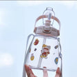 1300ml Children’s Water Bottle with DIY Sticker | Temperature Resistant PC+PP+Silicone | Includes Cup Rope | Random Color Stickers- Furaha Finds Kenya