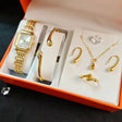 Ladies Gold Watch & Jewellery Gift Set Gift set Jewelry Sets