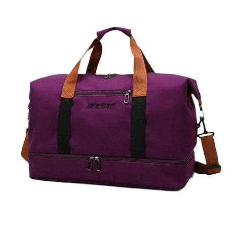 Large Capacity Waterproof Travel Bag – Unisex Oxford Duffle with Shoe Compartment