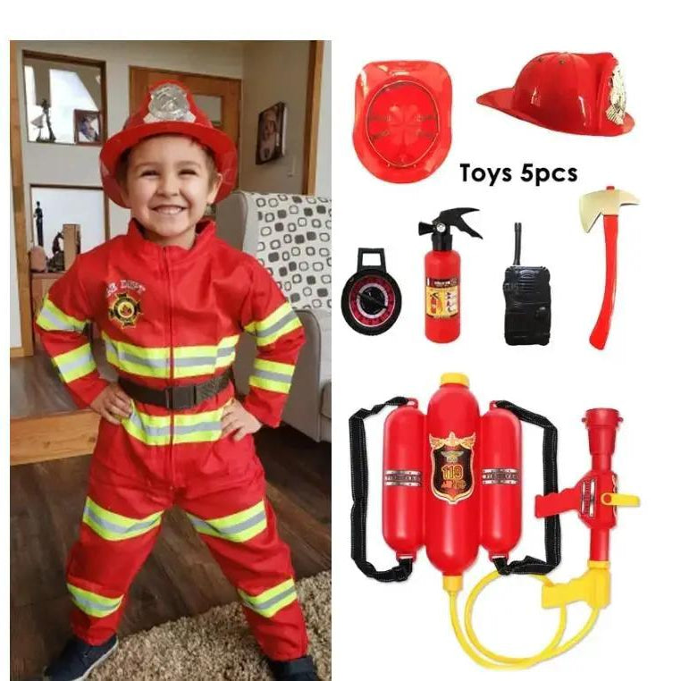 Kids Firefighter Costume Costume set Costume Sets