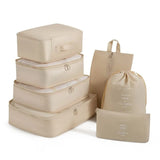 7pcs Quality Suitcase Storage Bag Organizer Multifunction Travel Pouch Set