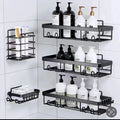 5-Piece Shower Caddy Bathroom Organizer – Rustproof No-Drill Adhesive Shelves Bathroom organiser Wall-Mounted Caddies
