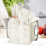 25pcs Silicone Spoon Set Kitchen & Dining Slotted Spoons
