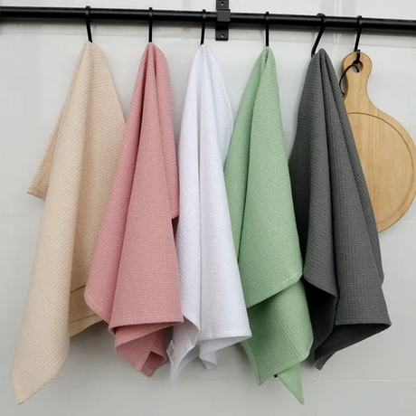 High Quality Cotton Waffle Kitchen Towels Super Absorbent White Towels.Set of 2 pcs- Furaha Finds Kenya