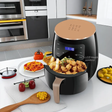 Nunix AF-06 Air Fryer 6L Electric Oil Free Cooker with Manual Control & Hot Wind Circulation