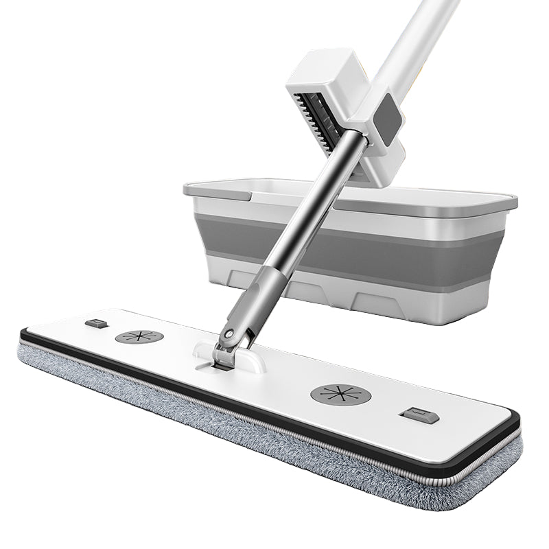 Household Flat Mop with Hand-Free Bucket Set High Cleansing Power