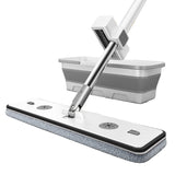 Household Flat Mop with Hand-Free Bucket Set High Cleansing Power