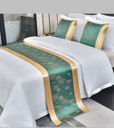 1pc Bedrunner with 2 Matching Pillowcases – Elegant Bedroom Decor Set
